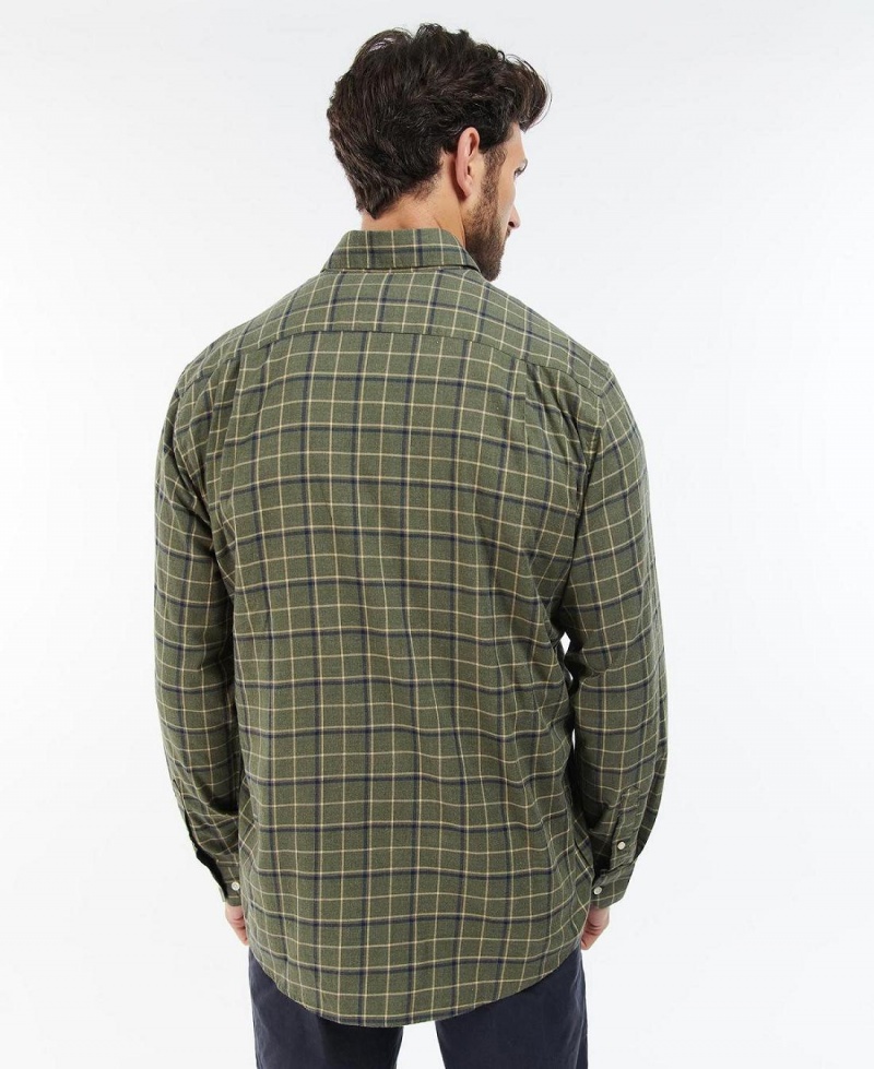 Hauts Barbour Pelton Shirt Homme Vert | France_BAR94131