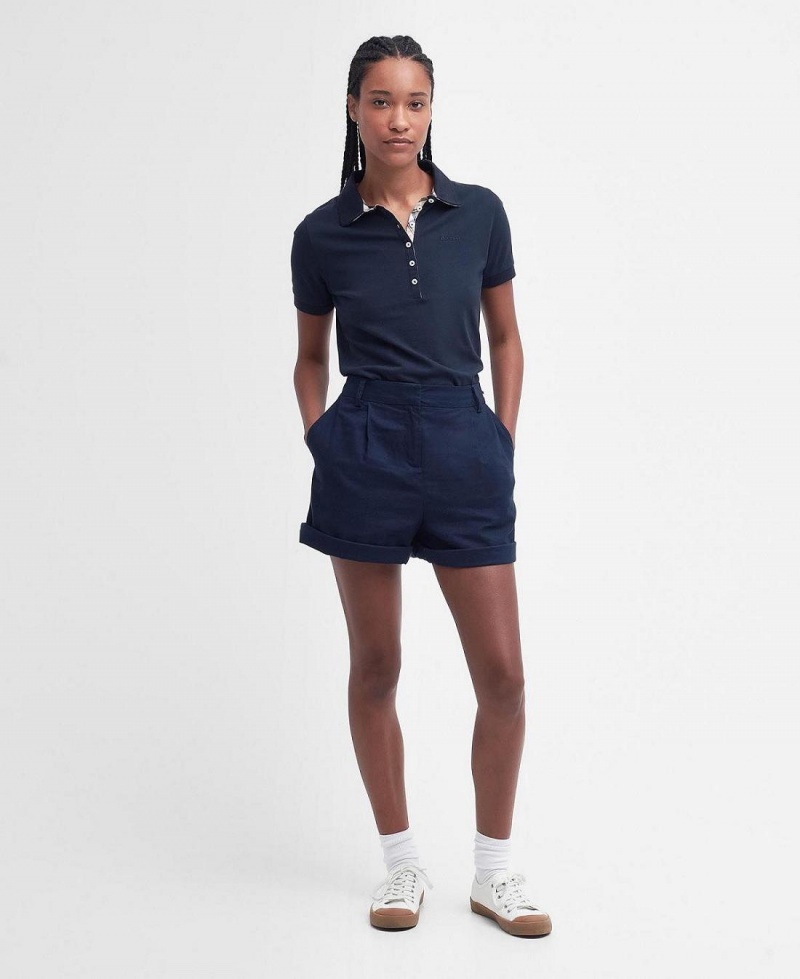 Hauts Barbour Portsdown Polo Shirt Femme Bleu Marine | France_BAR95705