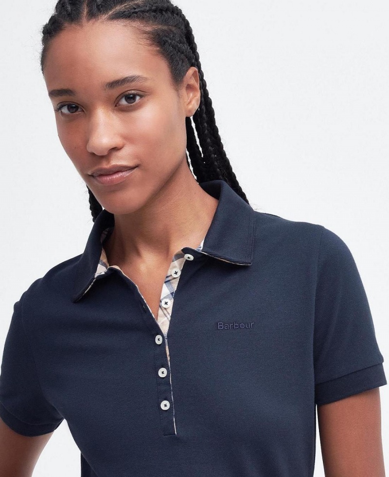 Hauts Barbour Portsdown Polo Shirt Femme Bleu Marine | France_BAR95705