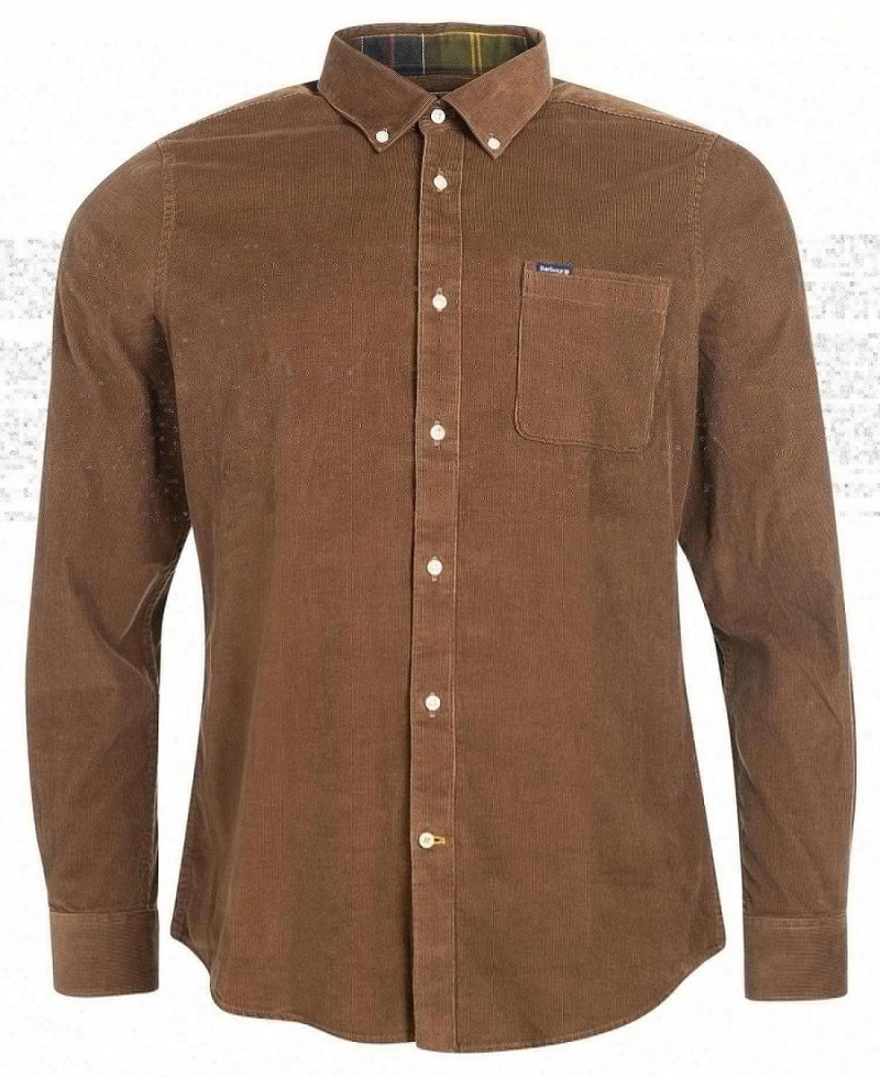 Hauts Barbour Ramsey Tailored Fit Shirt Homme Marron | France_BAR85086