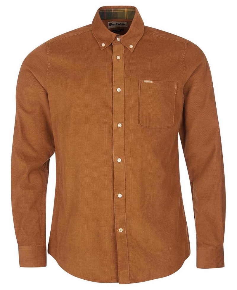 Hauts Barbour Ramsey Tailored Fit Shirt Homme Marron | France_BAR98153