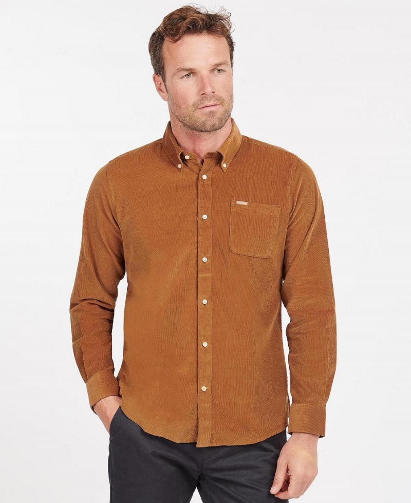 Hauts Barbour Ramsey Tailored Fit Shirt Homme Marron | France_BAR98153