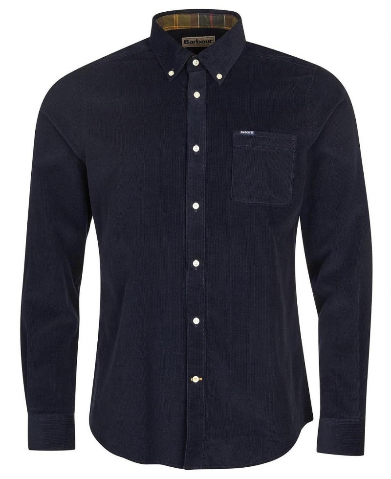 Hauts Barbour Ramsey Tailored Fit Shirt Homme Bleu Marine | France_BAR41299