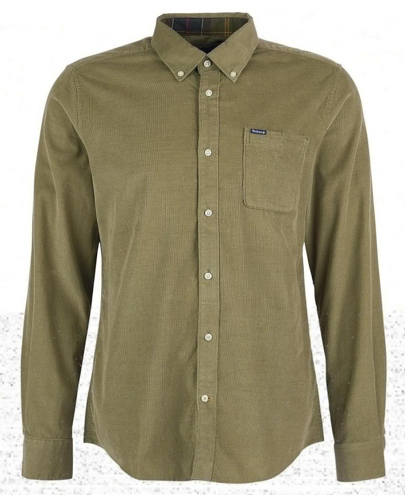 Hauts Barbour Ramsey Tailored Fit Shirt Homme Vert | France_BAR11608