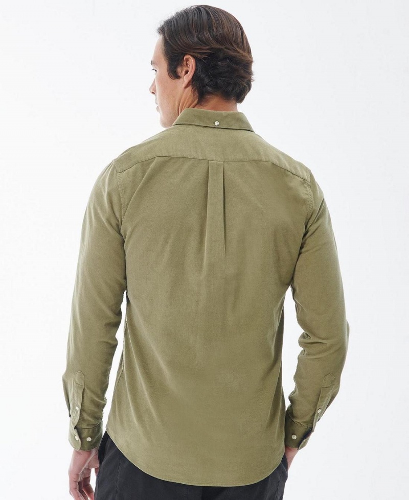 Hauts Barbour Ramsey Tailored Fit Shirt Homme Vert | France_BAR11608