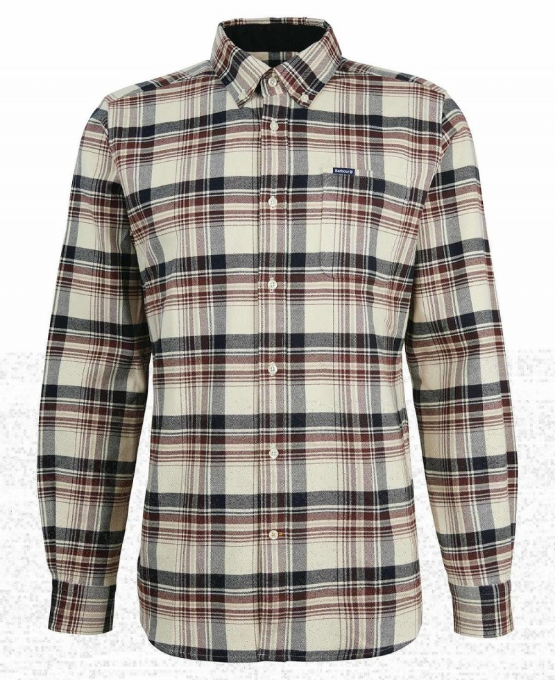 Hauts Barbour Shieldton Tailored Shirt Homme Beige | France_BAR93103