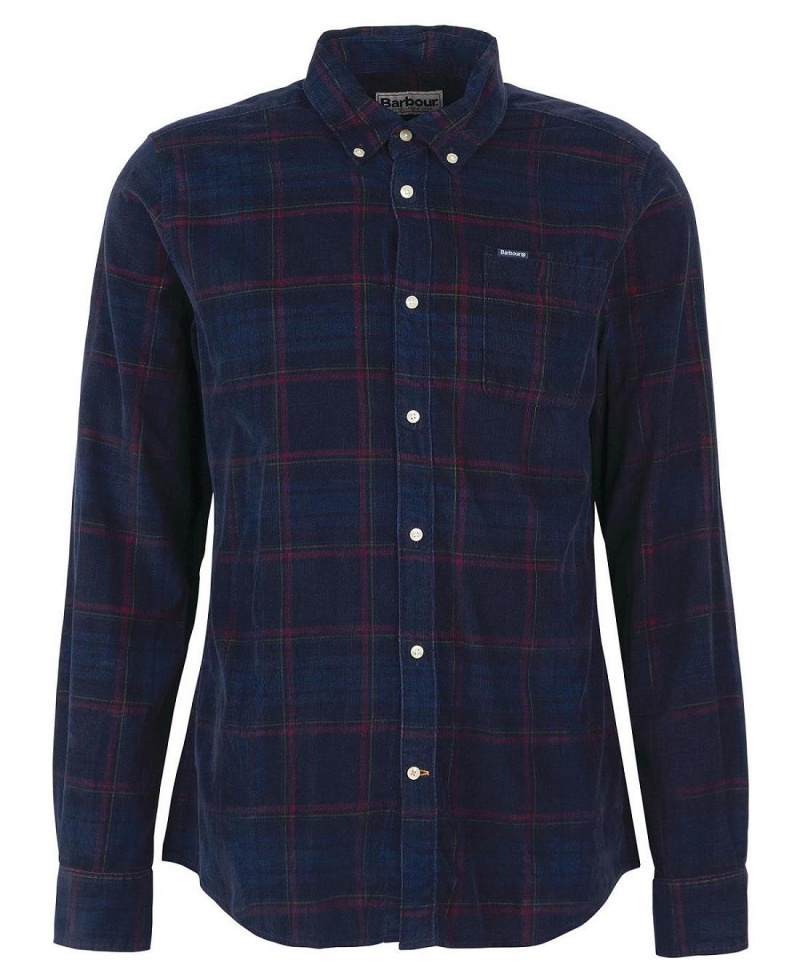 Hauts Barbour Southfield Tailored Shirt Homme Bleu Marine | France_BAR60416