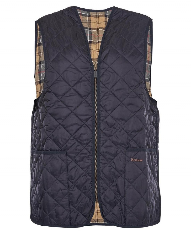 Liner / Hood Barbour Matelassé Waistcoat/Zip-In Liner Homme Bleu Marine | France_BAR77058