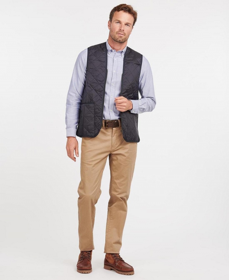 Liner / Hood Barbour Matelassé Waistcoat/Zip-In Liner Homme Bleu Marine | France_BAR77058