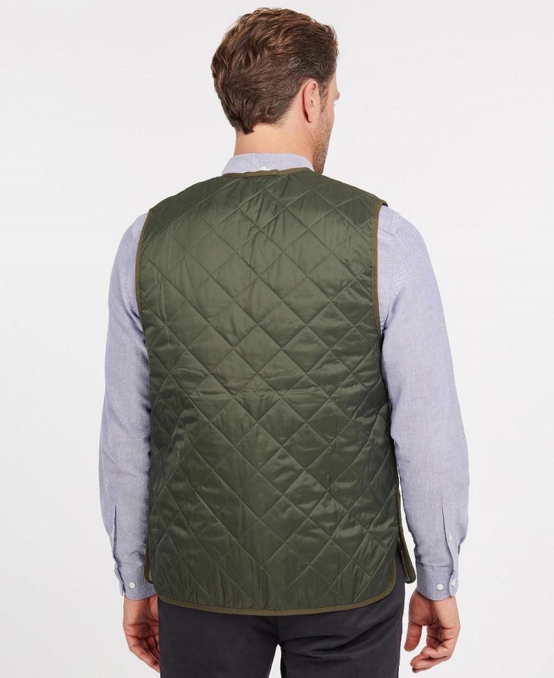 Liner / Hood Barbour Matelassé Waistcoat/Zip-In Liner Homme Vert Olive | France_BAR30605