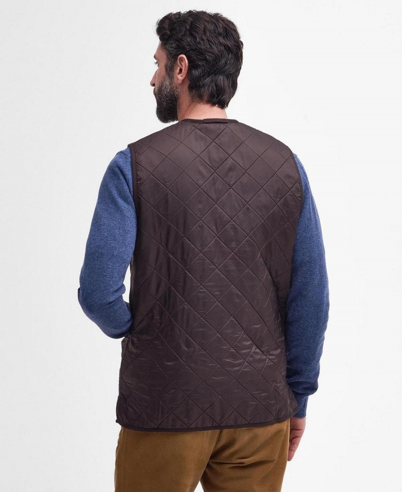 Liner / Hood Barbour Polarquilt Waistcoat/Zip-In Liner Homme Marron | France_BAR75506