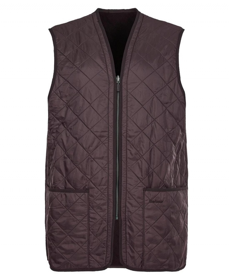 Liner / Hood Barbour Polarquilt Waistcoat/Zip-In Liner Homme Marron | France_BAR75506