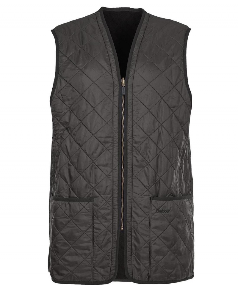 Liner / Hood Barbour Polarquilt Waistcoat/Zip-In Liner Homme Noir | France_BAR64714