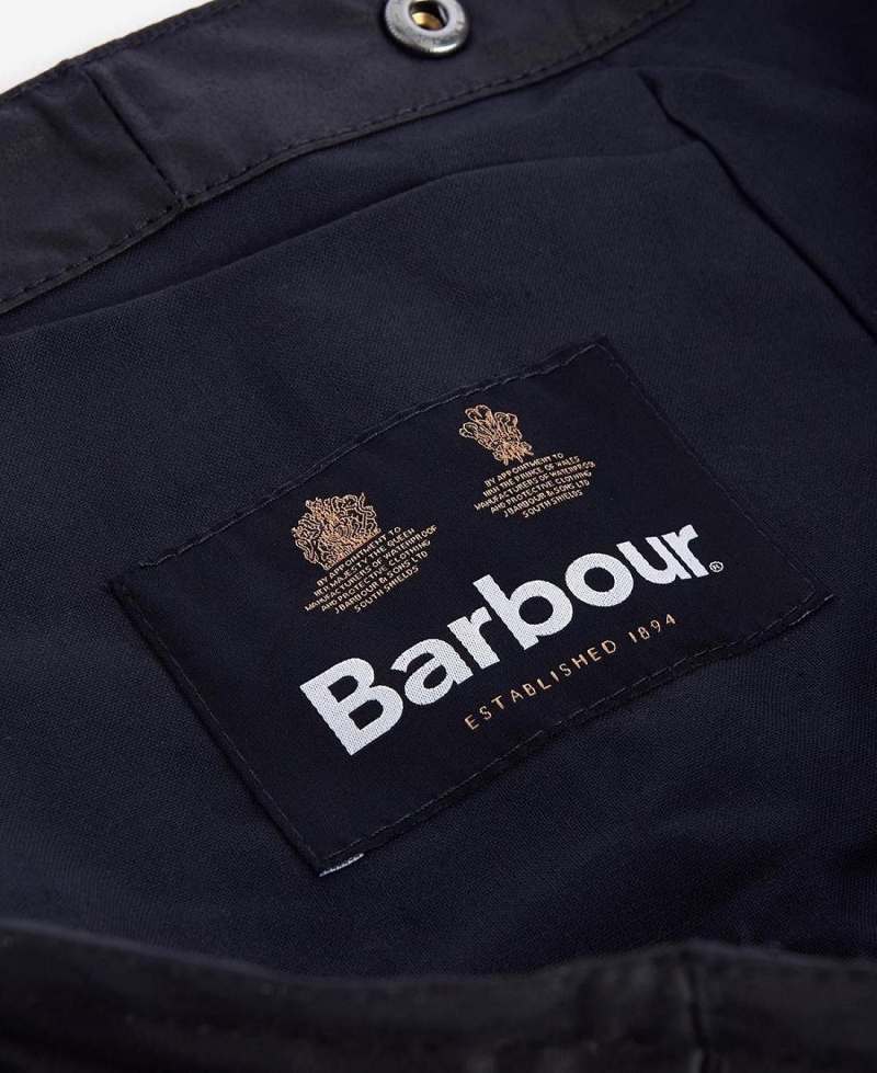 Liner / Hood Barbour Waxed Coton Plain Hood Homme Noir | France_BAR77966