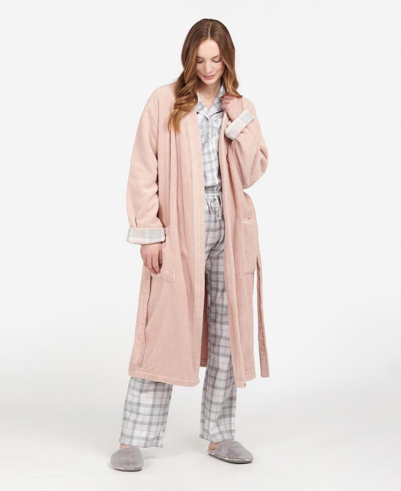 Loungewear Barbour Ada Dressing Gown Femme Rose | France_BAR27060