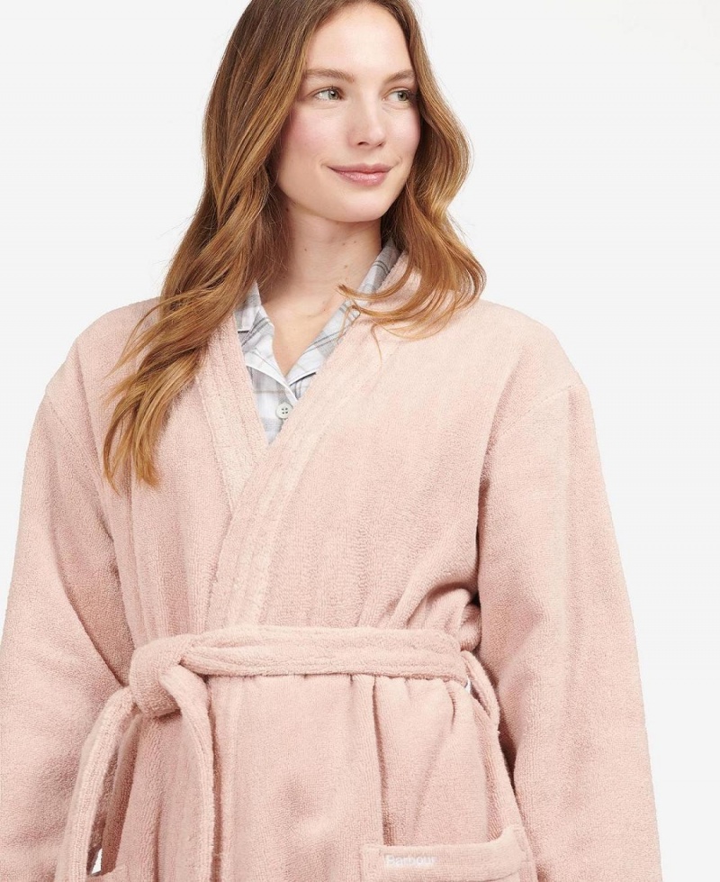 Loungewear Barbour Ada Dressing Gown Femme Rose | France_BAR27060