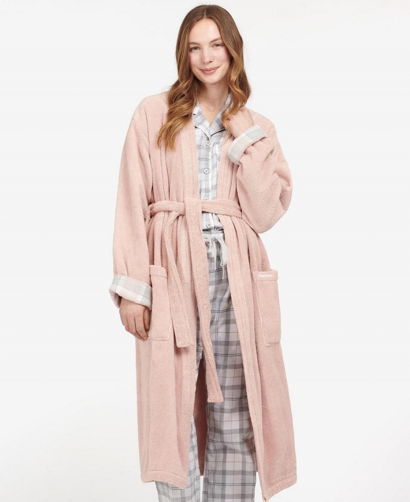 Loungewear Barbour Ada Dressing Gown Femme Rose | France_BAR27060