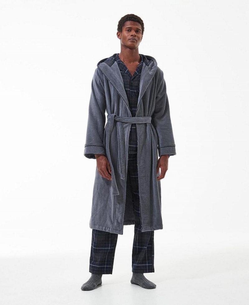 Loungewear Barbour Angus Dressing Gown Homme Grise | France_BAR36361