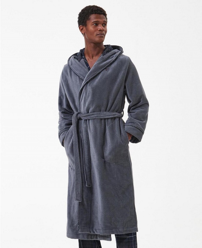 Loungewear Barbour Angus Dressing Gown Homme Grise | France_BAR36361