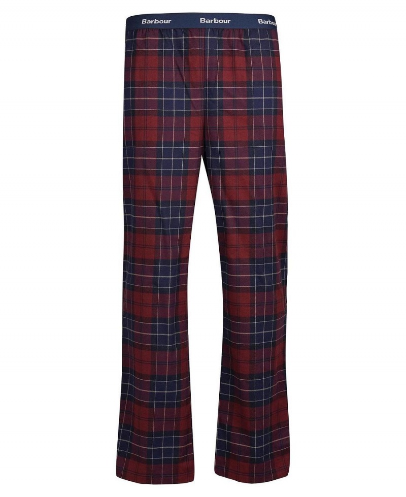 Loungewear Barbour Glenn Tartan Pyjama Trousers Homme Rouge | France_BAR77433