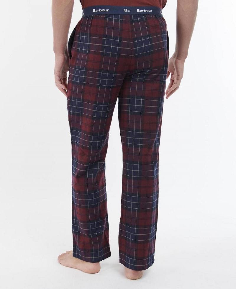 Loungewear Barbour Glenn Tartan Pyjama Trousers Homme Rouge | France_BAR77433