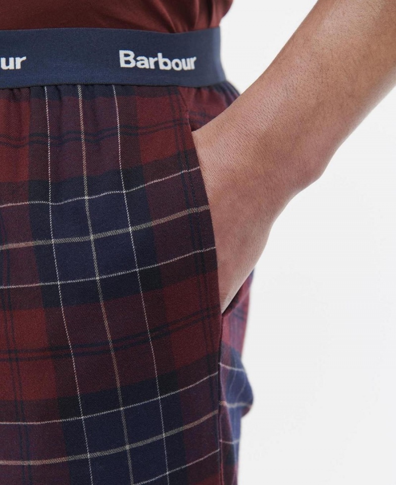 Loungewear Barbour Glenn Tartan Pyjama Trousers Homme Rouge | France_BAR77433