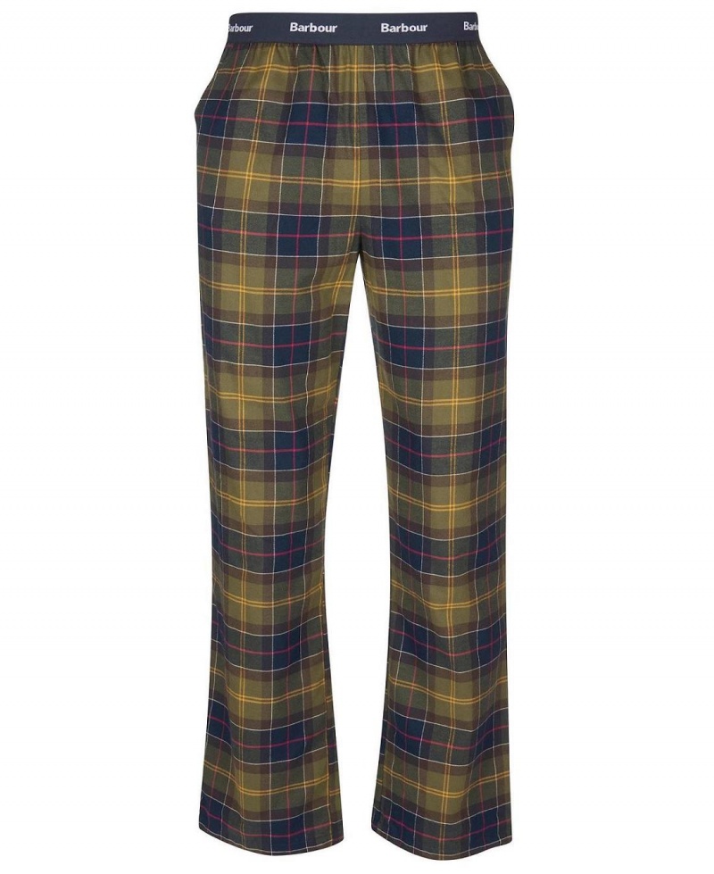 Loungewear Barbour Glenn Tartan Pyjama Trousers Homme Jaune | France_BAR42512