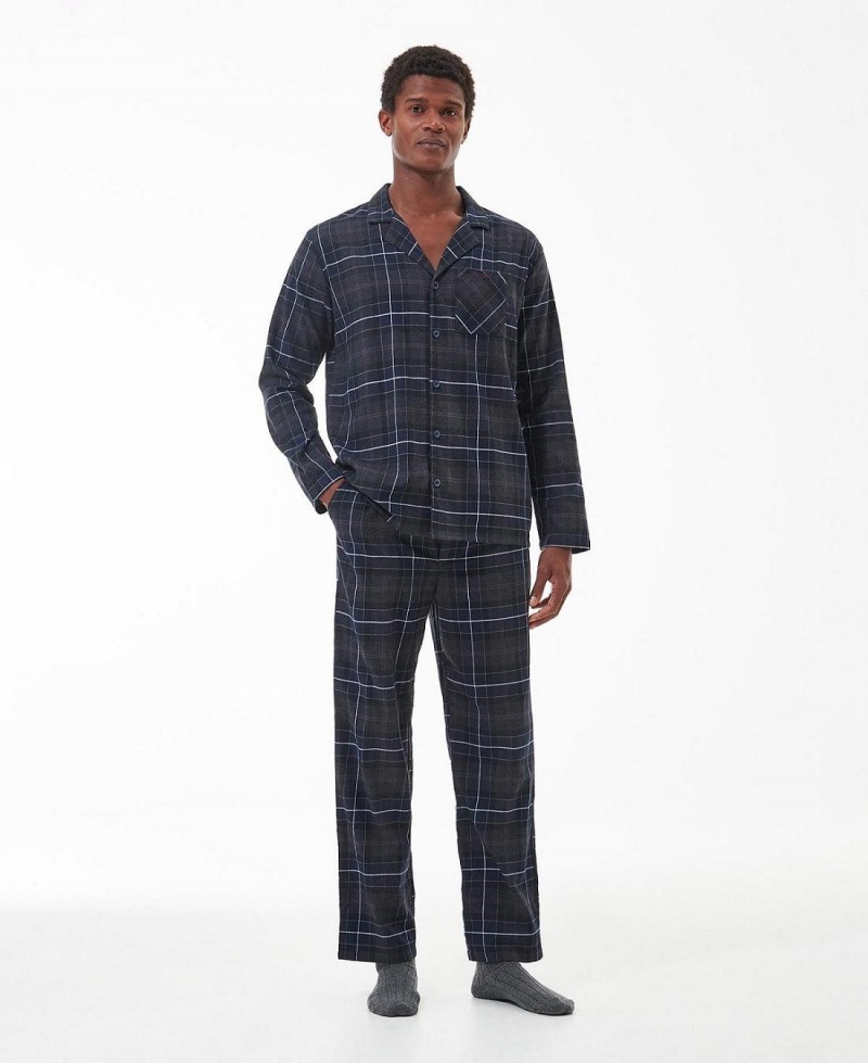 Loungewear Barbour Laith Tartan Pyjama Set Homme Noir | France_BAR36190