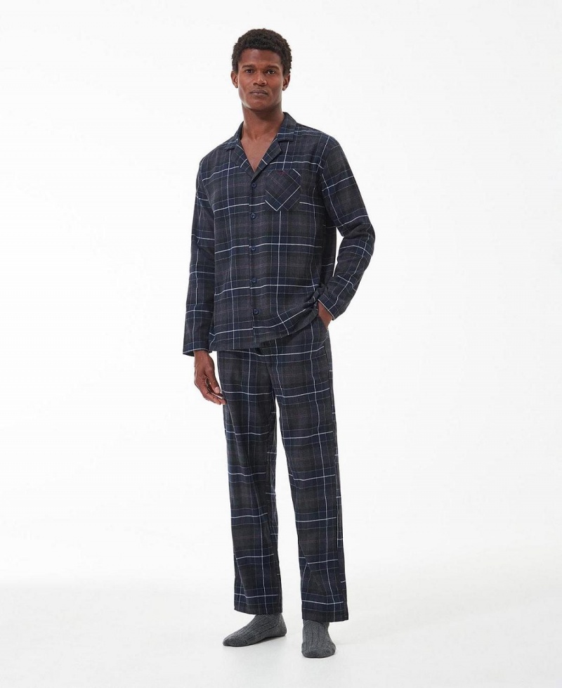 Loungewear Barbour Laith Tartan Pyjama Set Homme Noir | France_BAR36190