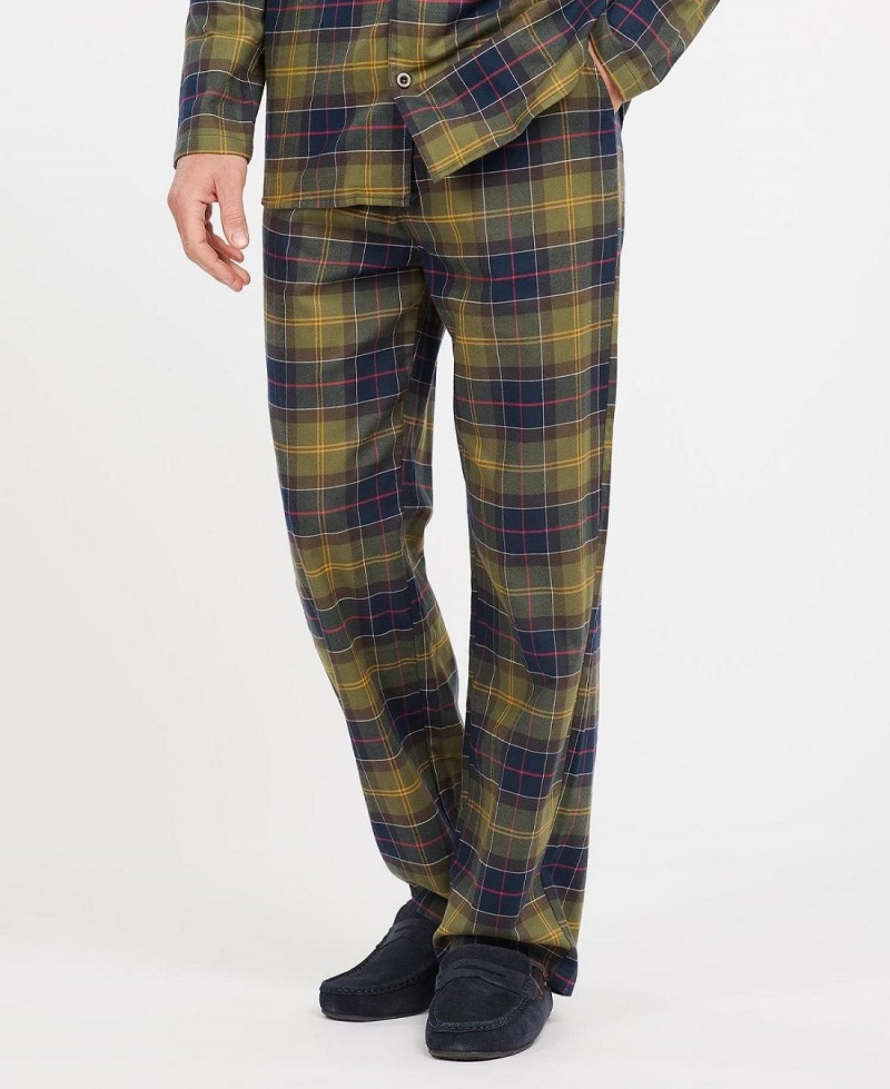 Loungewear Barbour Laith Tartan Pyjama Set Homme Jaune | France_BAR54443