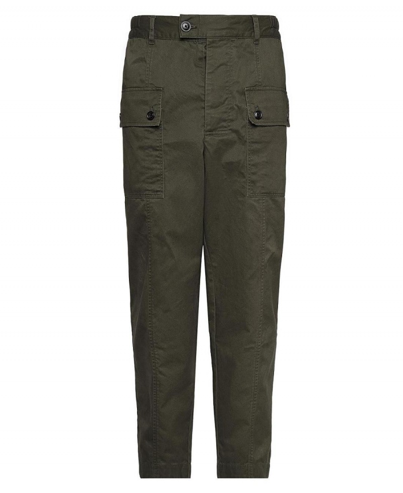 Pantalon Barbour Barbour x Maison Kitsuné Cargo Trousers Homme Vert | France_BAR71930