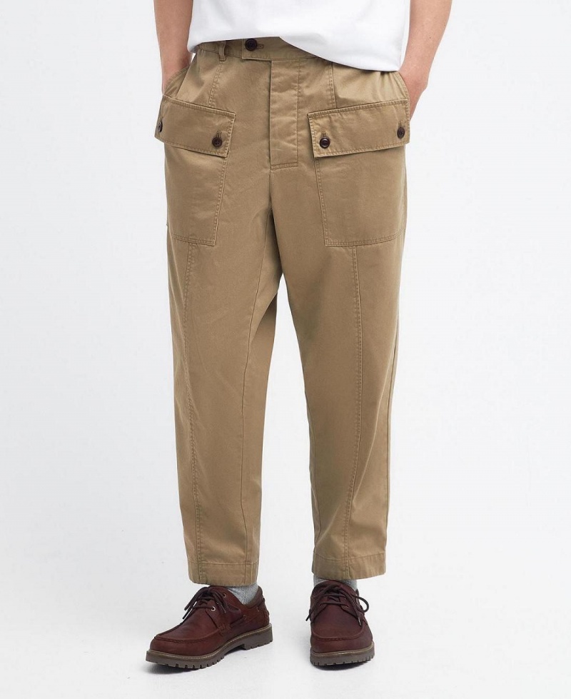 Pantalon Barbour Barbour x Maison Kitsuné Cargo Trousers Homme Beige | France_BAR46125