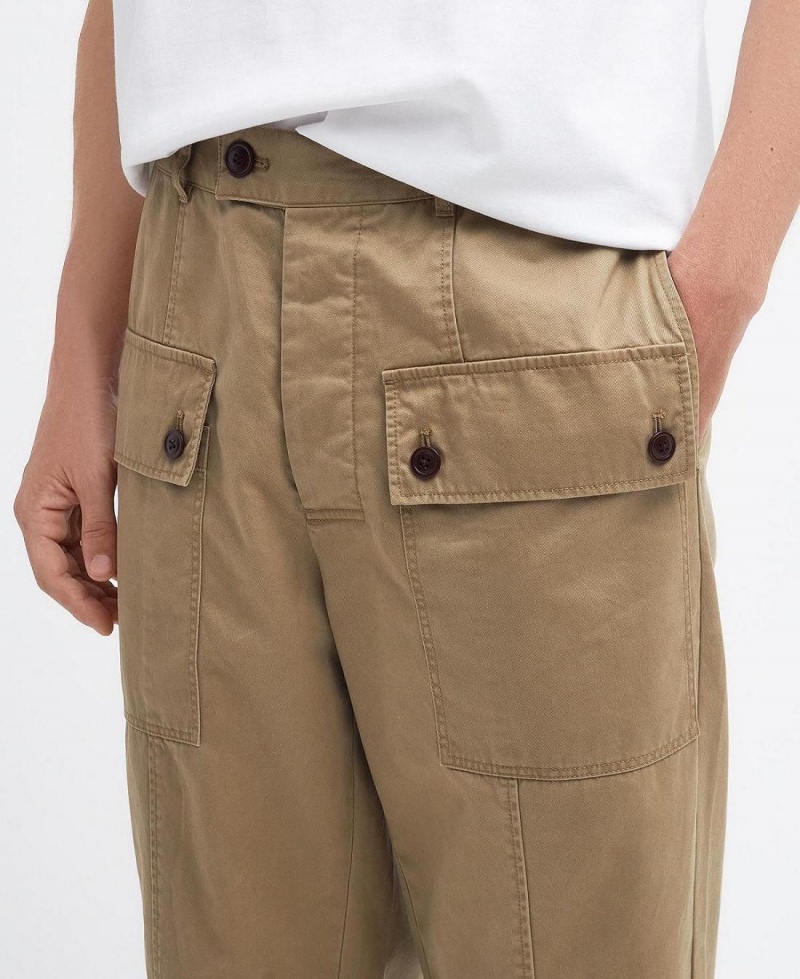 Pantalon Barbour Barbour x Maison Kitsuné Cargo Trousers Homme Beige | France_BAR46125