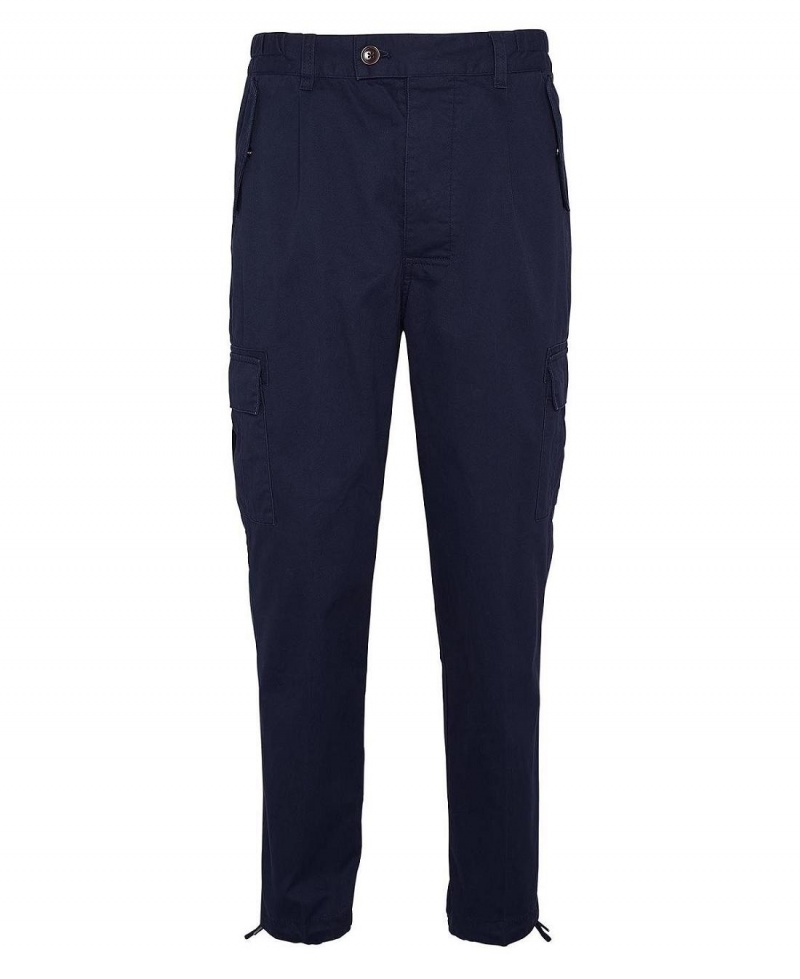 Pantalon Barbour Faulkner Tapered Cargo Trousers Homme Bleu Marine | France_BAR70406