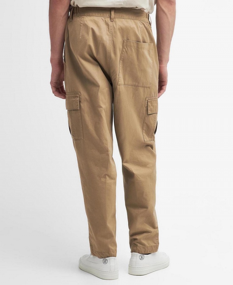 Pantalon Barbour Faulkner Tapered Cargo Trousers Homme Beige | France_BAR89062