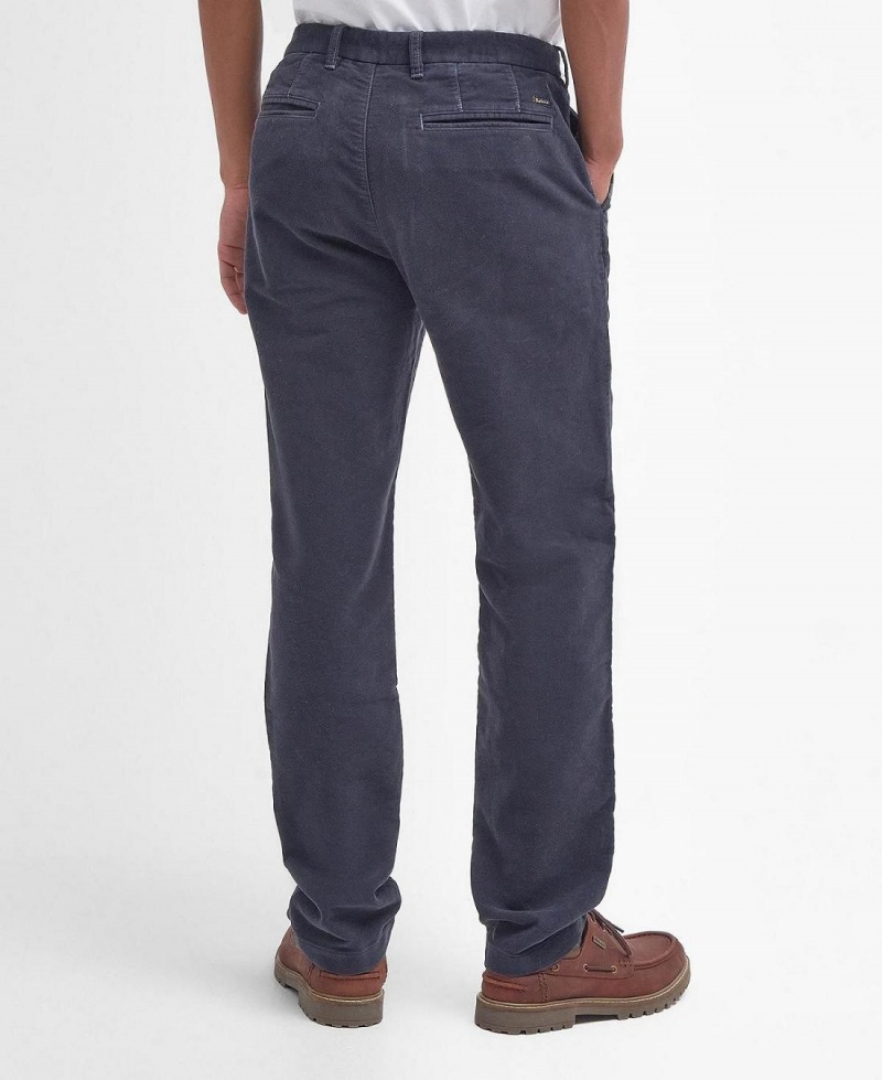 Pantalon Barbour Neuston Moleskin Trousers Homme Bleu | France_BAR39261