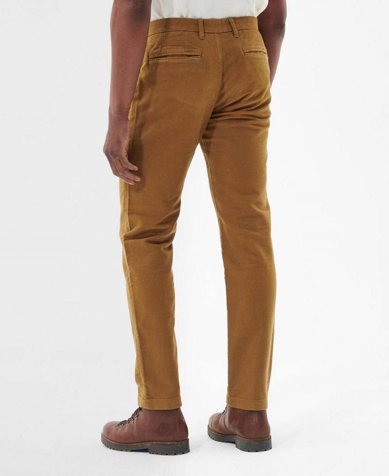 Pantalon Barbour Neuston Moleskin Trousers Homme Beige | France_BAR55135