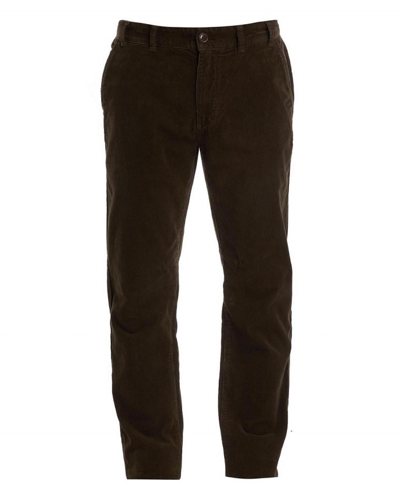 Pantalon Barbour Neuston Stretch-Cord Trousers Homme Vert | France_BAR85747