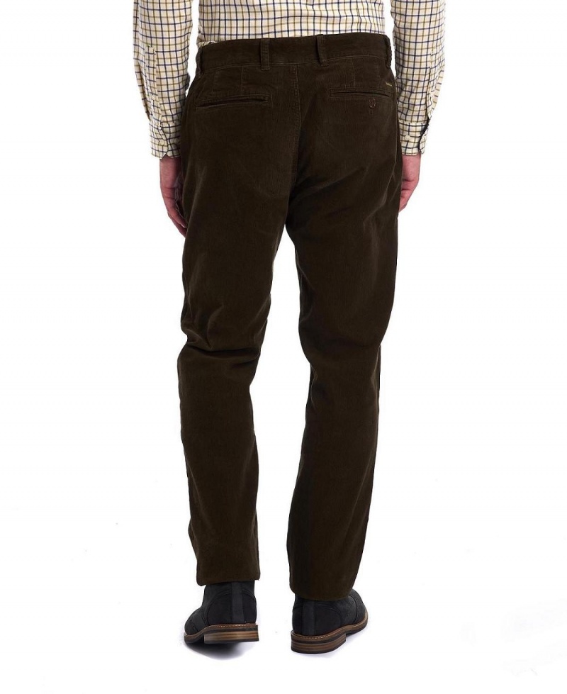 Pantalon Barbour Neuston Stretch-Cord Trousers Homme Vert | France_BAR85747