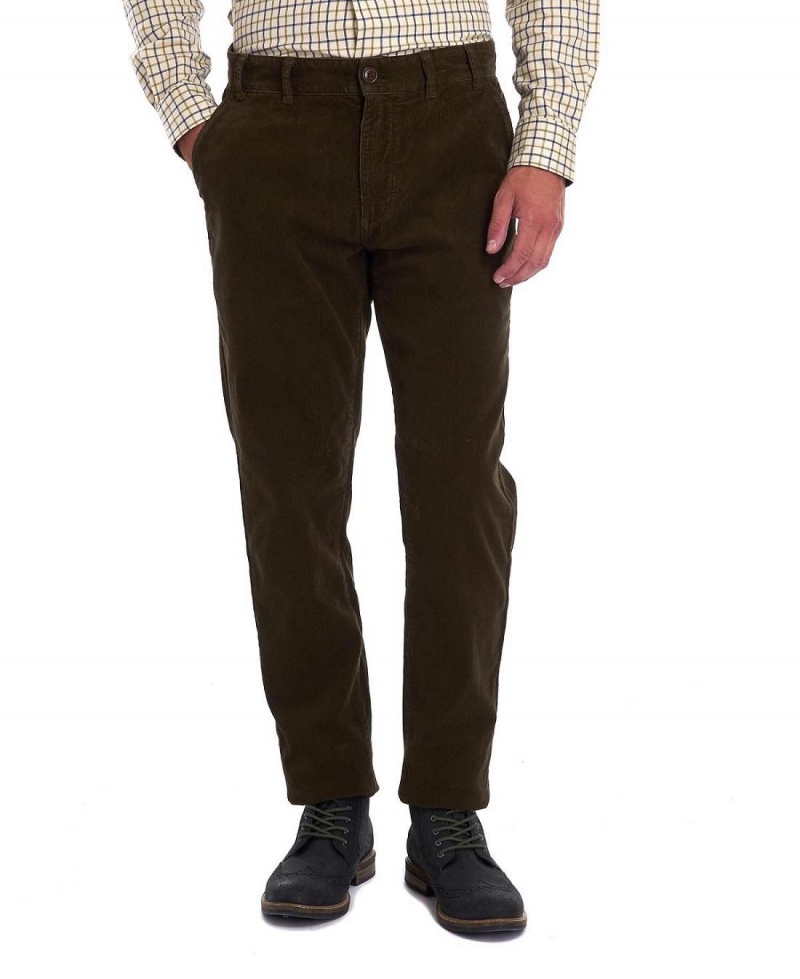 Pantalon Barbour Neuston Stretch-Cord Trousers Homme Vert | France_BAR85747