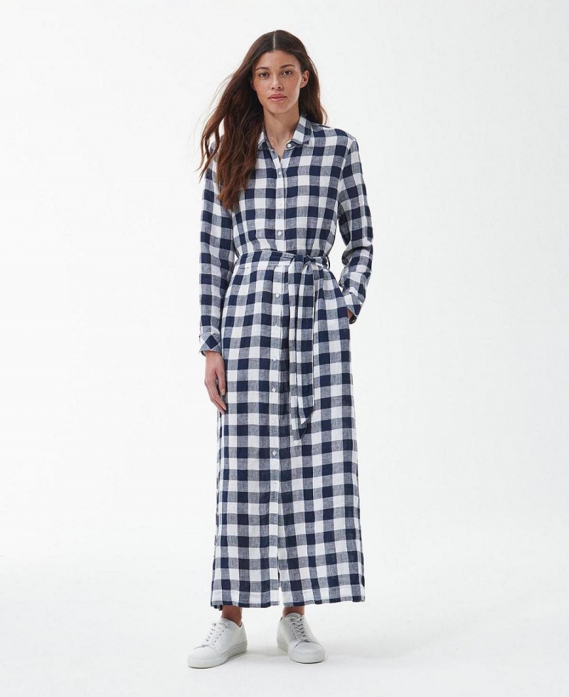 Peignoir Barbour Barbour Marine Maxi Femme Bleu | France_BAR78039