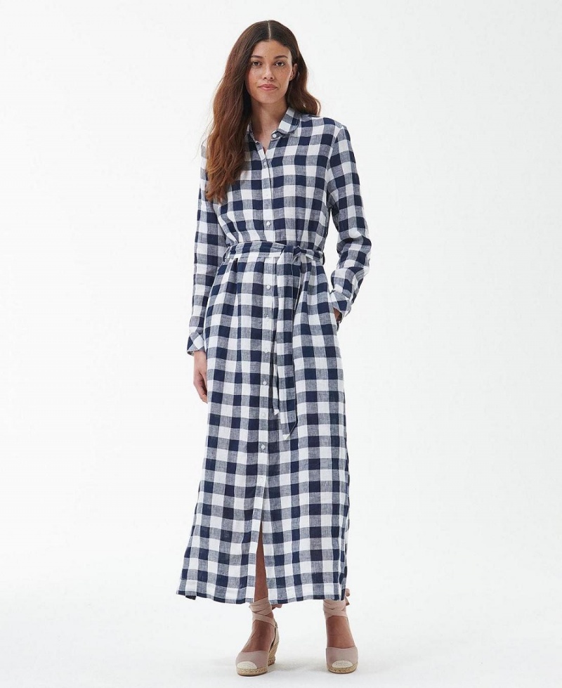 Peignoir Barbour Barbour Marine Maxi Femme Bleu | France_BAR78039