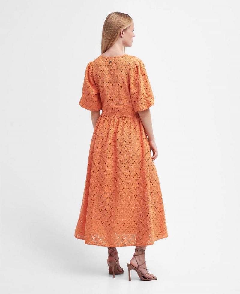 Peignoir Barbour Kelley Broderie Anglaise Femme Orange | France_BAR89328