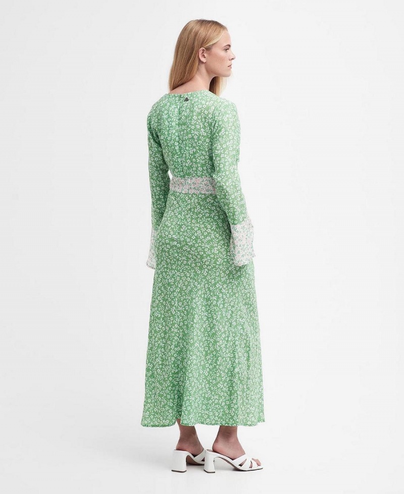 Peignoir Barbour Sandgate Floral Maxi Femme Vert | France_BAR38454