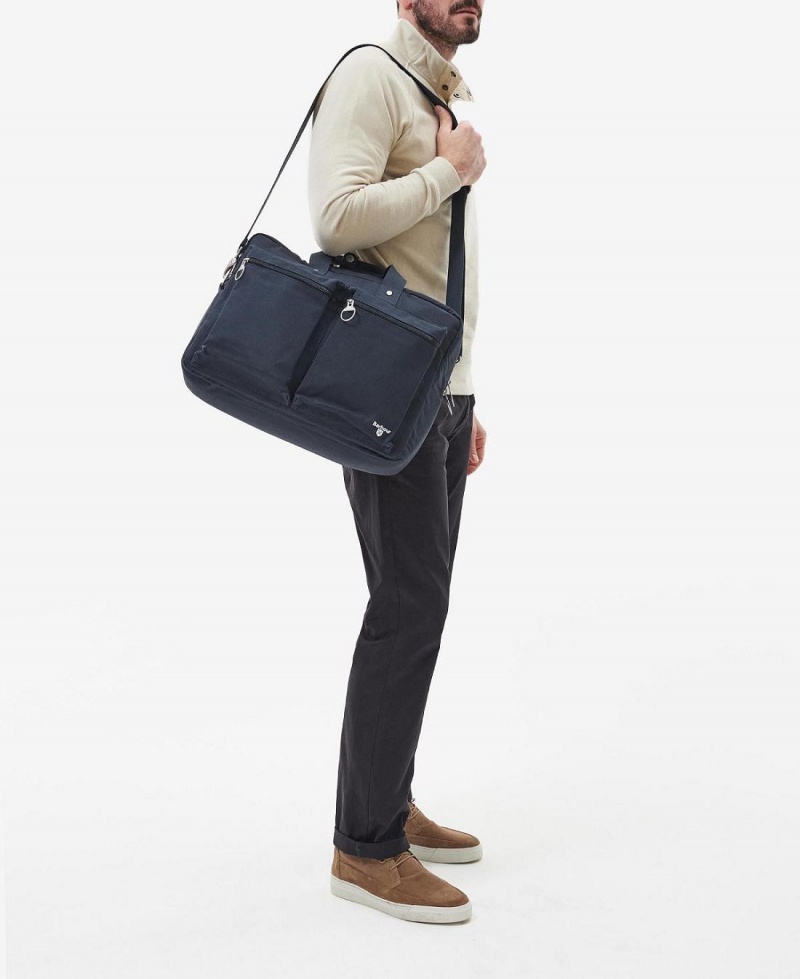 Sac Barbour Cascade Three-Way Laptop Bag Homme Bleu Marine | France_BAR94957