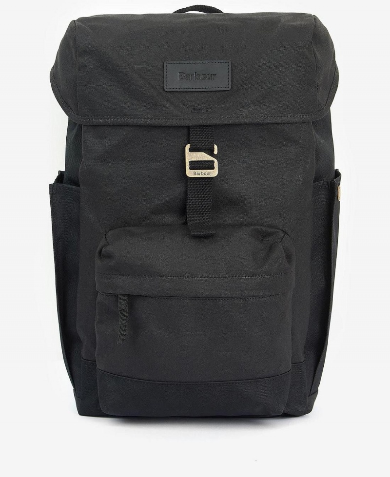 Sac Barbour Essential Wax Backpack Homme Noir | France_BAR67861