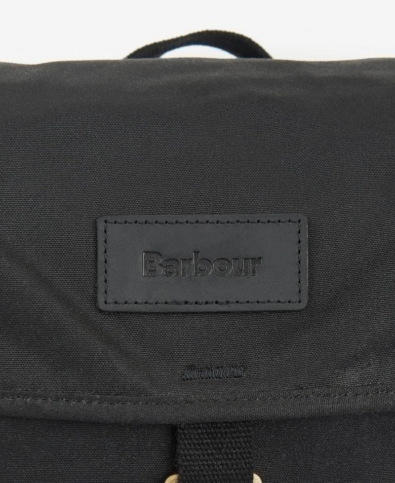 Sac Barbour Essential Wax Backpack Homme Noir | France_BAR67861