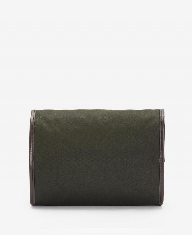 Sac Barbour Wax Hanging Washbag Homme Vert Olive | France_BAR71133