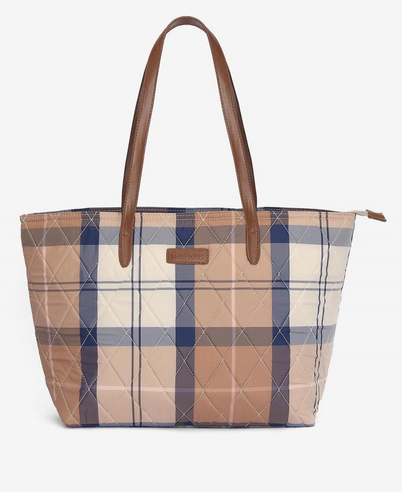 Sac Barbour Wetherham Matelassé Tartan Tote Femme Multicolore | France_BAR97843