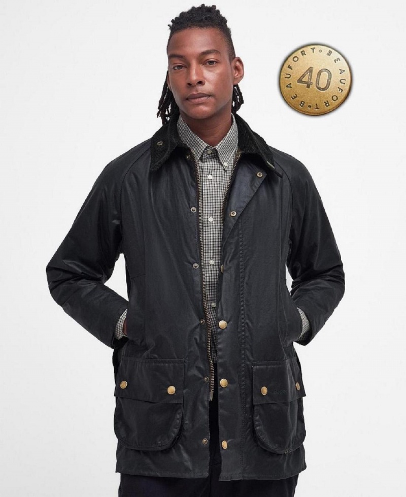 Vestes Barbour 40th Anniversary Beaufort Wax Homme Vert | France_BAR81375